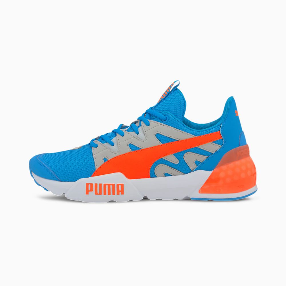 Puma CELL Pharos Neon Férfi Edzőcipő - Kék/Szürke Lila/Narancssárga ( Hungary - IHDCY9264 )